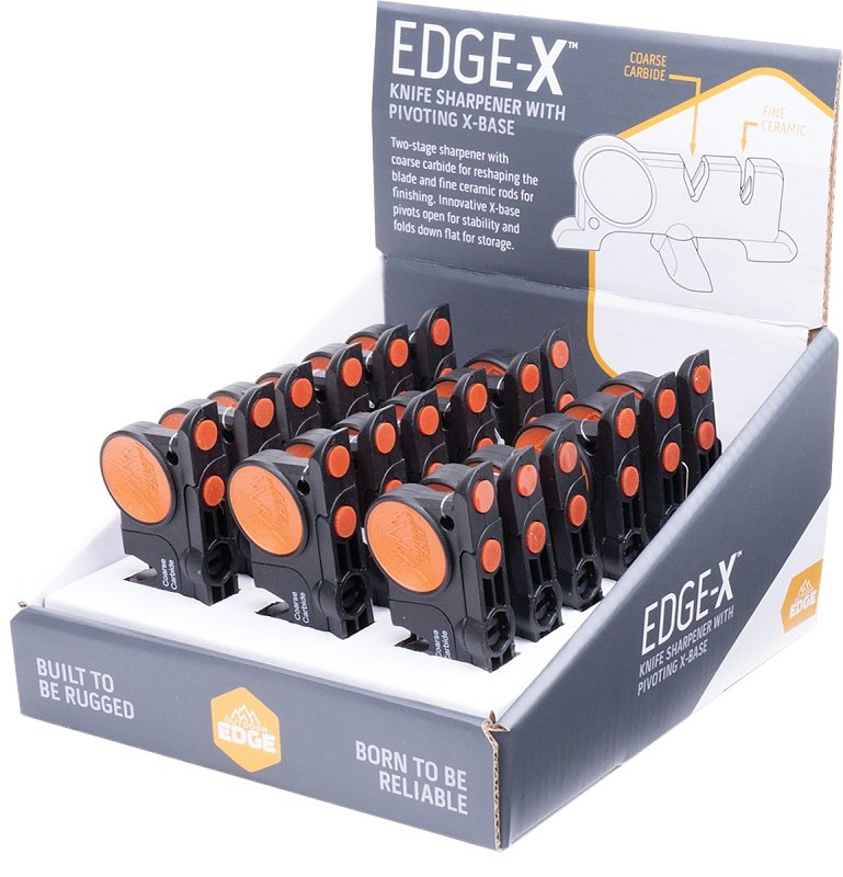 EDGE-X SHARPENER - 18 PC. DISP, Pack of 18