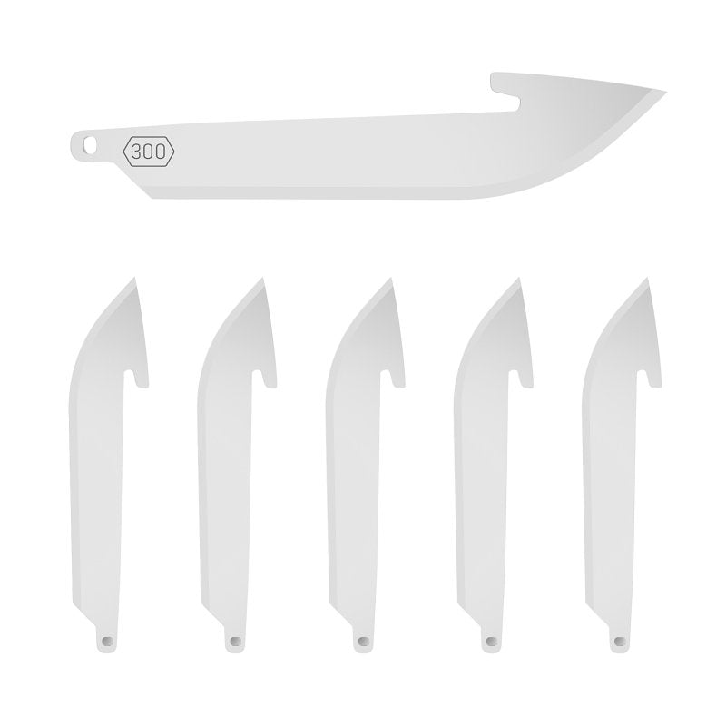 Outdoor Edge Razorsafe Series RR30-6 Replacement Razor Blade Set, 3 in L, Stainless Steel