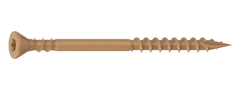 Camo 0376170 Deck Screw, #10 Thread, 3 in L, Coarse Thread, Countersink Head, Star Drive, Type 17 Slash Point