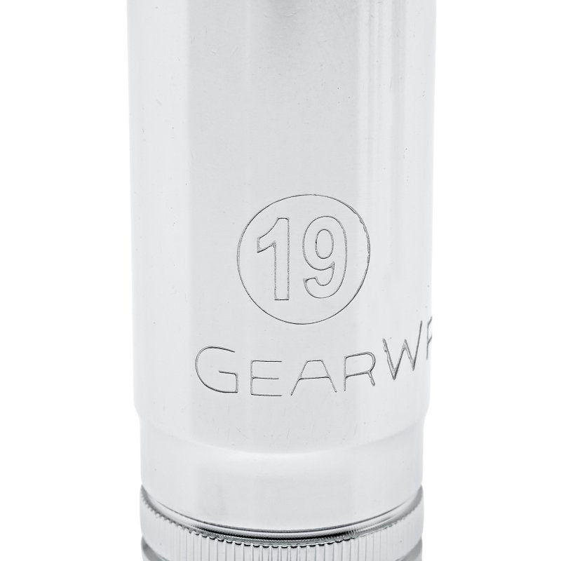 GearWrench 80554 Deep Socket Set, Alloy Steel, Full Polish Chrome