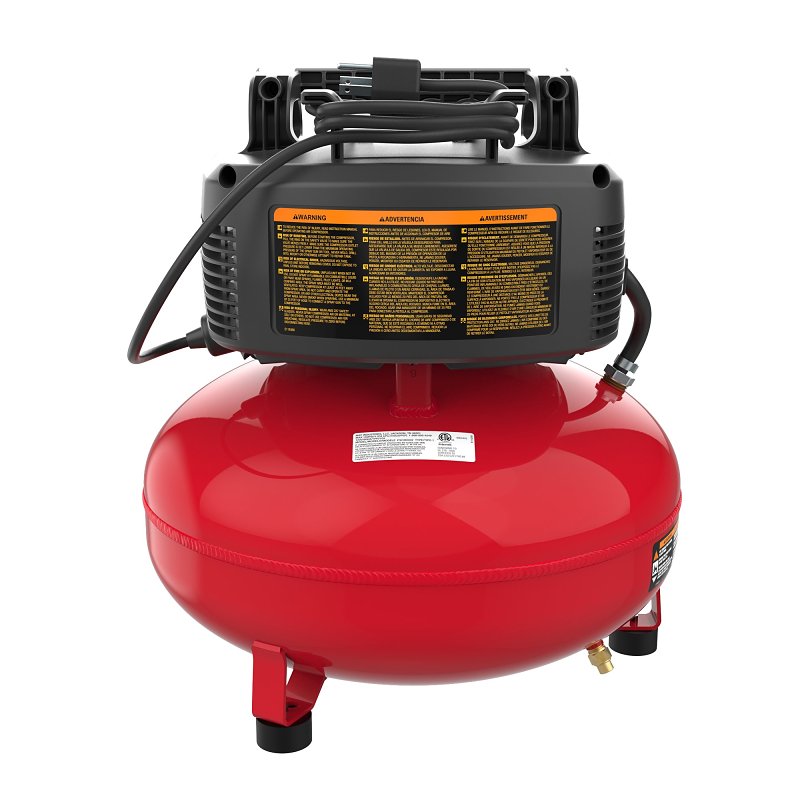 Porter-Cable PXCM12236 Portable Air Compressor, Electric, 6 gal Tank, 0.8 hp, 120 V, 150 psi Pressure, 1-Stage