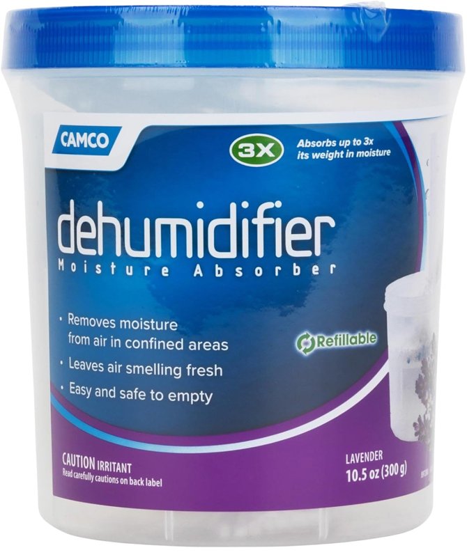Camco USA 44280 Moisture Absorber, 10.5 oz Bucket, Granular, Lavender