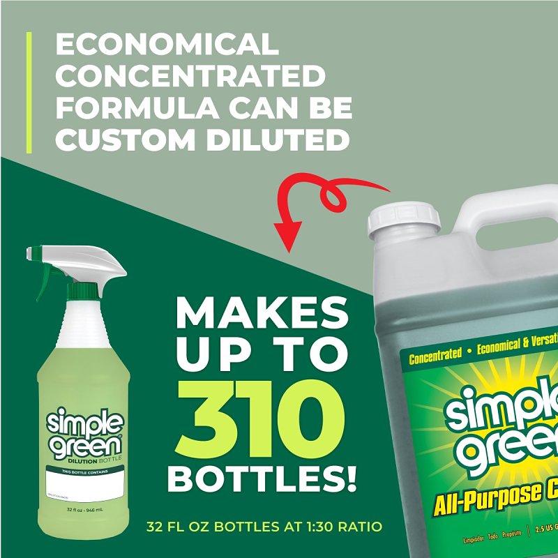 Simple Green 2710100213225 All-Purpose Cleaner, 2.5 gal, Liquid, Sassafras, Green