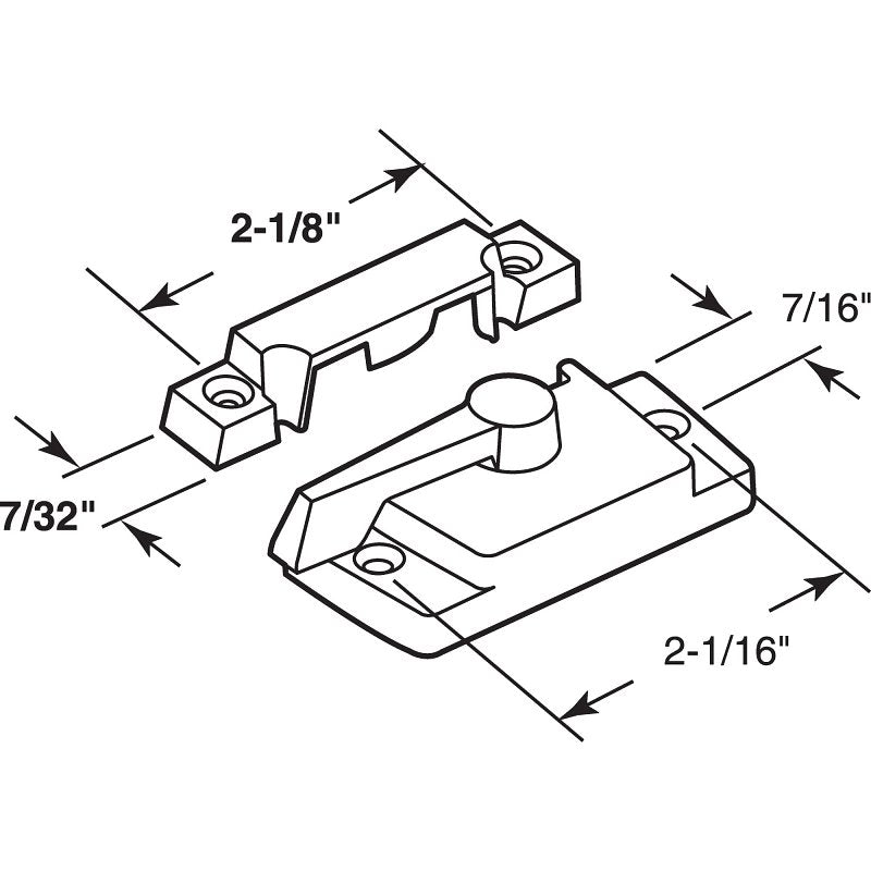 AmesburyTruth TH23085 Cam Lock, Zinc, Enamel-Coated