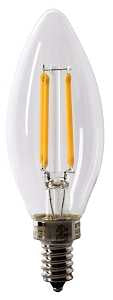 Feit Electric BPCTC40/927CA/FIL Filament LED Bulb, Decorative, B10 Lamp, 40 W Equivalent, E12 Candelabra Lamp Base