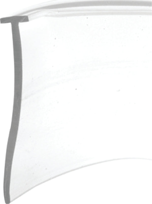 Prime-Line M 6211 Swinging Shower Door Bottom Seal, Vinyl, Clear