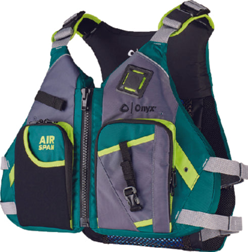 Onyx 12320040006023 Airspan Breeze Angler Vest, XL/2XL, Green