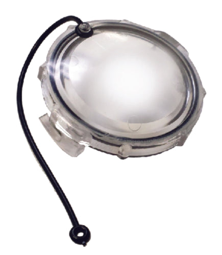 FulTyme RV 5981 Waste Valve Cap With StrapsBlack, 3", w/GHT & Cap