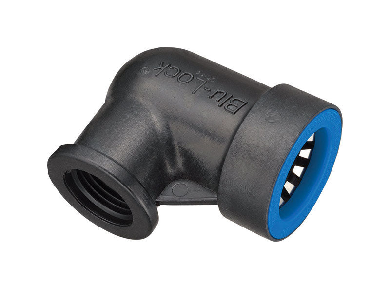 Orbit Blu-Lock 3/4 in. Push X 1/2 in. D FPT Elbow Connector, Pack of 15