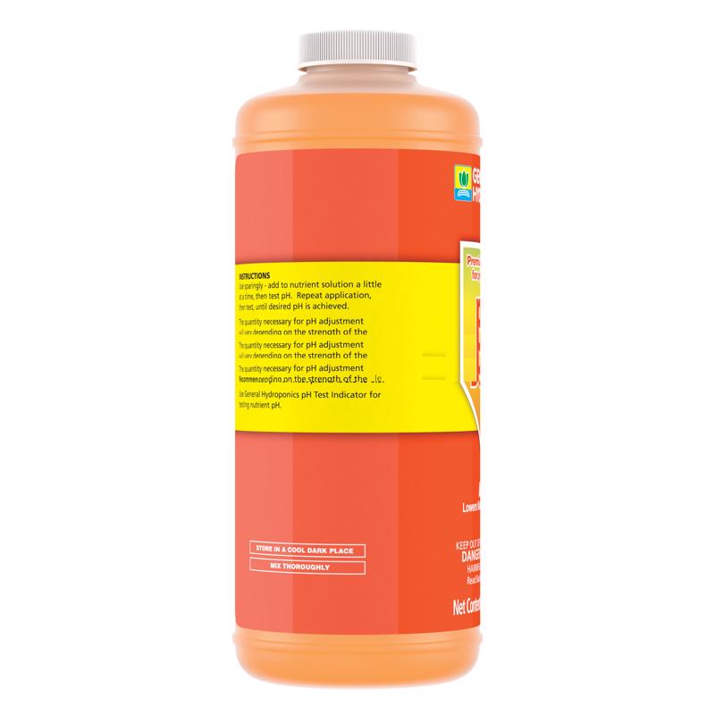 General Hydroponics pH Down Liquid pH Control 1 qt, Pack of 12