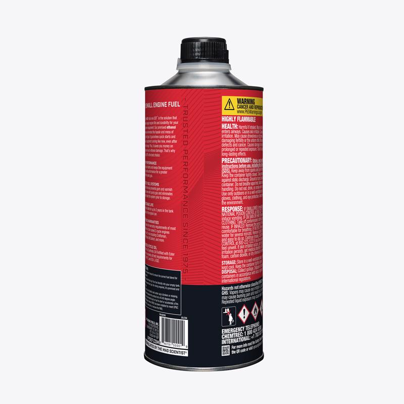 VP Racing Fuels Small Engine Ethanol-Free 2-Cycle 40:1 Pre-Mixed Fuel 1 qt, Pack of 8