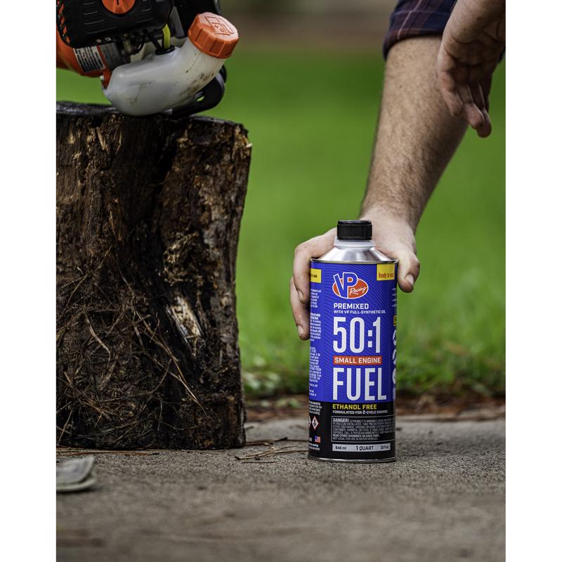 VP Racing Fuels Small Engine Ethanol-Free 2-Cycle 50:1 Pre-Mixed Fuel 1 qt, Pack of 8