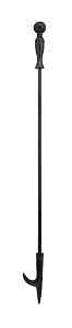 Simple Spaces A753BK-C Fireplace Poker, Powder-Coated, Steel Grip Handle, Steel Handle