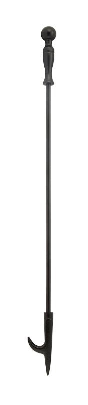 Simple Spaces A753BK-C Fireplace Poker, Powder-Coated, Steel Grip Handle, Steel Handle