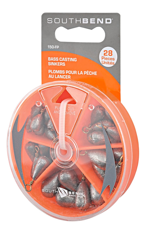 South-Bend 150-FP Casting Sinker Assortment, Brass
