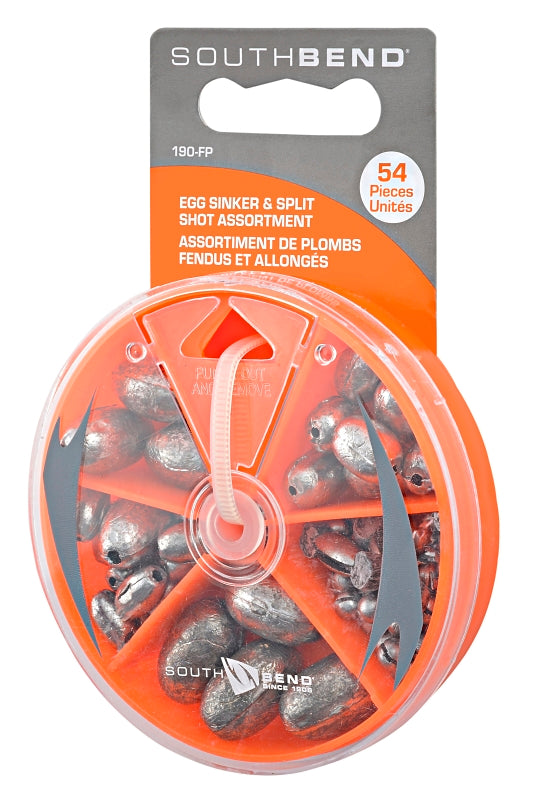 South-Bend 190-FP Egg and Split Shot Assortment
