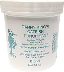 Danny King's Catfish Punch Bait 51 Fishing Scent, Blood, 14 oz