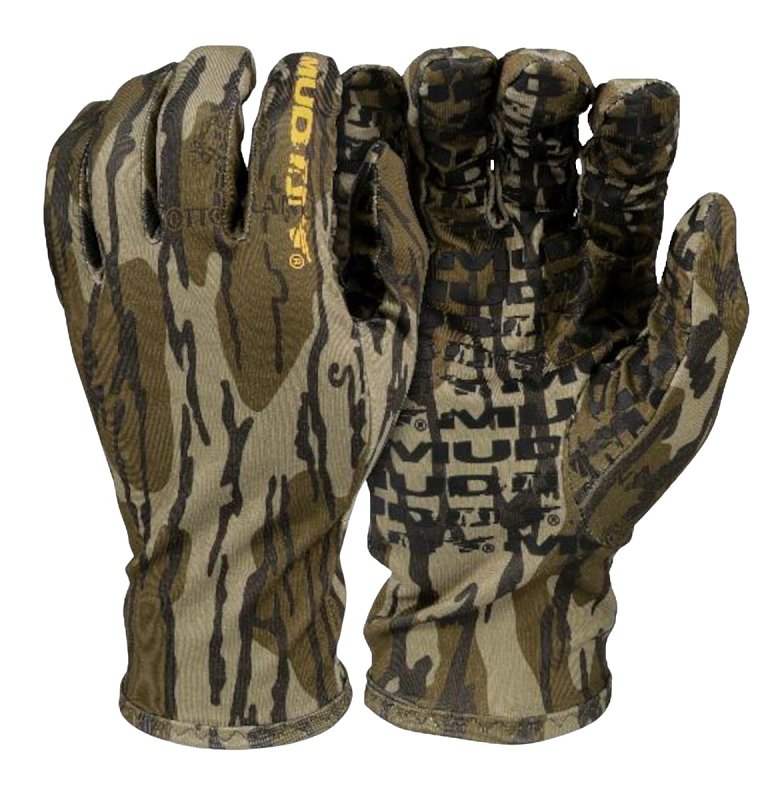 Muddy TRX Series LW-GLV-MOB-M Lightweight Gloves, Men's, M, Short Cuff, Fleece, Mossy Oak Bottomland