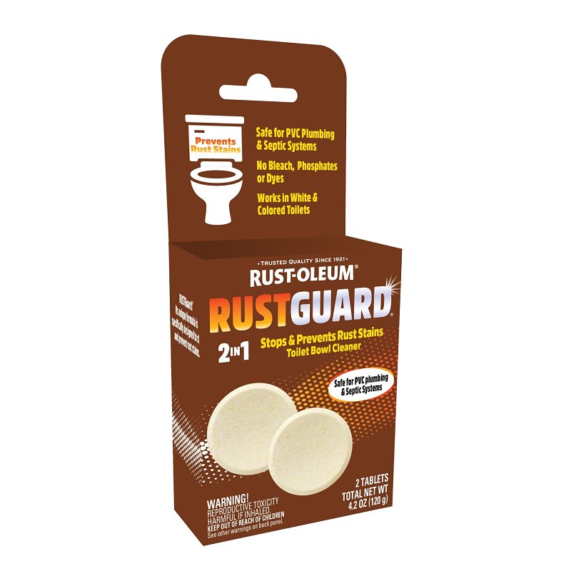 Rust-Oleum Whink RUSTGuard Series 390879 Bowl Cleaner, 4 oz Box, Tablet, White