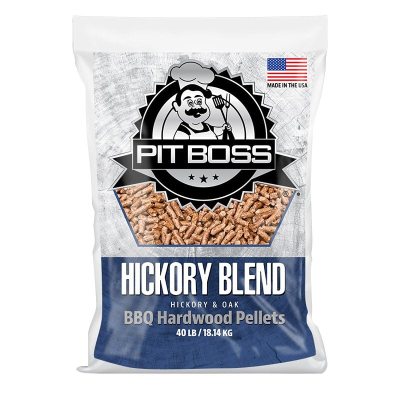 Pit Boss 55436 Series Pellets, Hickory Blend, Hardwood, 40 lb Bag