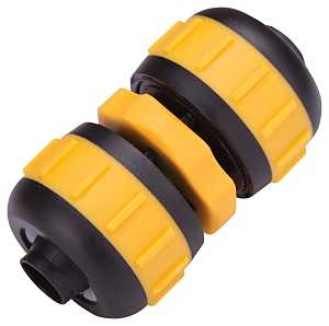 Landscapers Select GC628 Hose Mender, 5/8 to 3/4 in, Plastic, Yellow/Black