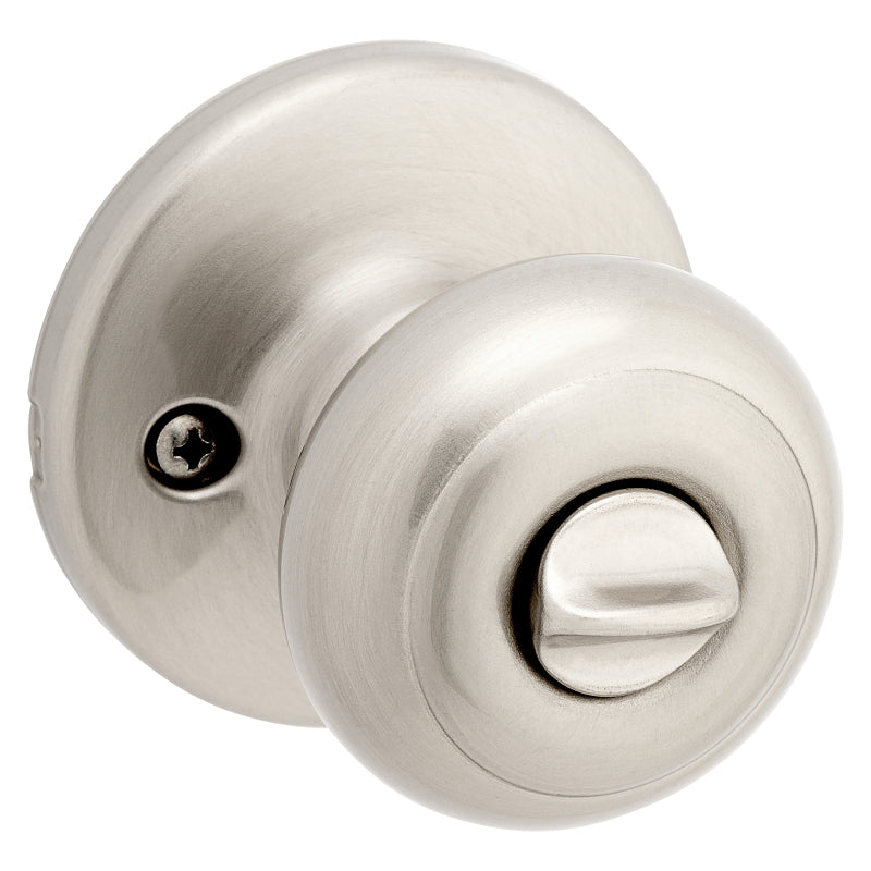 Kwikset 400CV 15 RCAL RCS Entry Knob, Satin Nickel, Brass, KW1 Keyway, 3 Grade