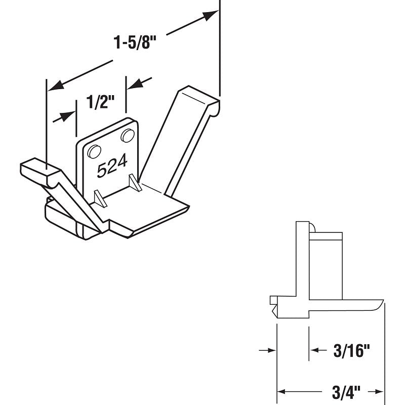 Prime-Line L5624 Window Screen Retainer Clip, Plastic, Clear