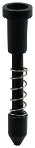 Make-2-Fit PL 7777 Plunger Latch, Nylon, Black, For: 3/8 in and 7/16 in Screen Frames