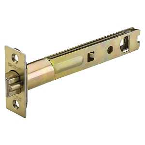 Kwikset 3014 Deadbolt Latch, 2-1/4 in L x 1 in W Dimensions, Steel, Polished Brass