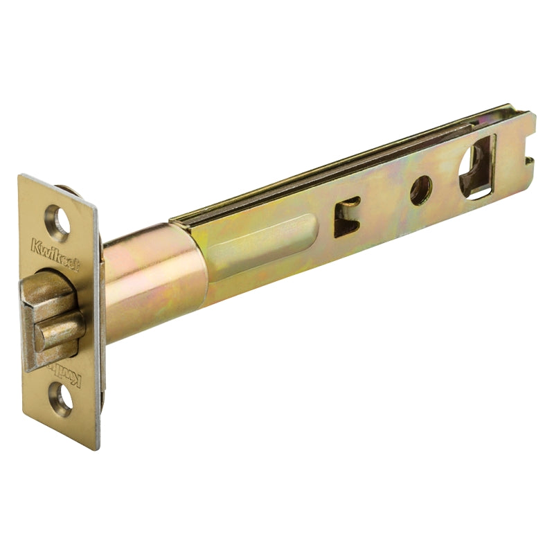 Kwikset 3014 Deadbolt Latch, 2-1/4 in L x 1 in W Dimensions, Steel, Polished Brass