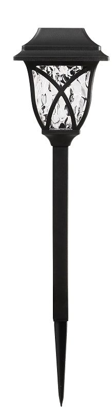 Boston Harbor 27090 Solar Stake Light, Nickel-Metal Hydride Battery, AA Battery, 1-Lamp, LED Lamp, Plastic Fixture