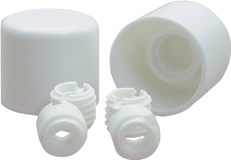 Danco 88877 Twister Bolt Cap, Plastic, White