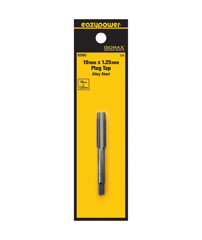 Isomax 82565 Tap, M10x1.25 Thread, Plug Chamfer, Tungsten Steel