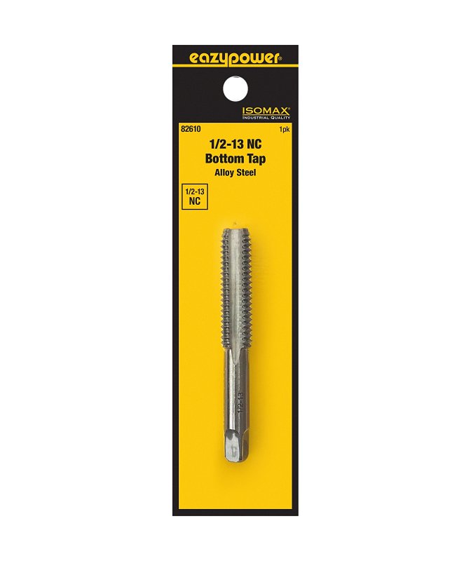 Isomax 82610 Fractional Tap, 1/2-13 Thread, NC Thread, Bottom Chamfer, Tungsten Steel