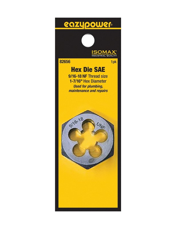Isomax 82656 Threading Die, 9/16-18 Thread, UNF Thread