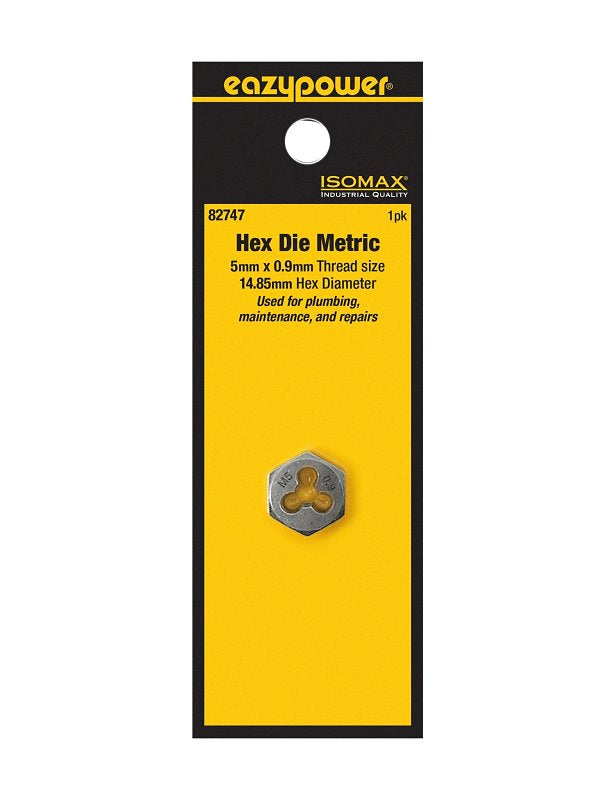 Isomax 82747 Plug Die, 5 x 0.9 mm Thread, Metric Thread