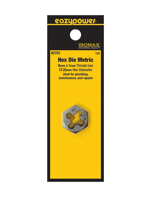 Isomax 82752 Plug Die, M9x1 Thread, Metric Thread