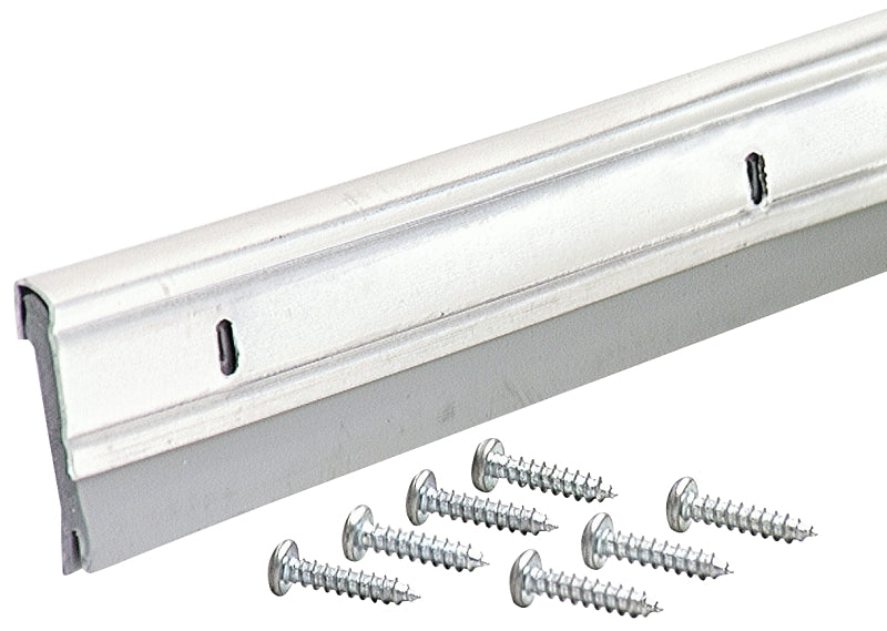 M-D 05629 Door Sweep, Aluminum Flange, 36 in L, Aluminum Flange, Vinyl Insert