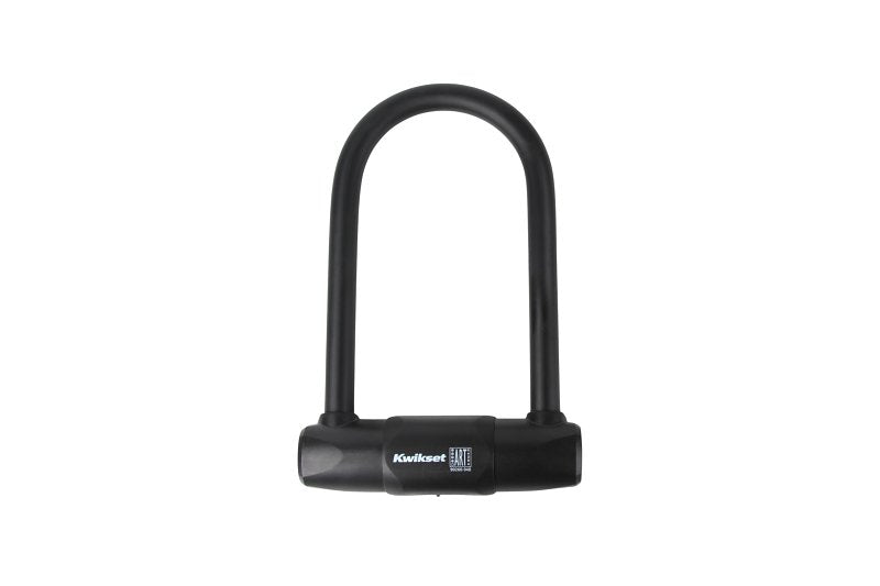 Kwikset 90260-940 Bicycle U-Lock, Keyed Different Key, 0.62 in Dia Shackle, ABS/PVS/Steel Shackle, Steel Body