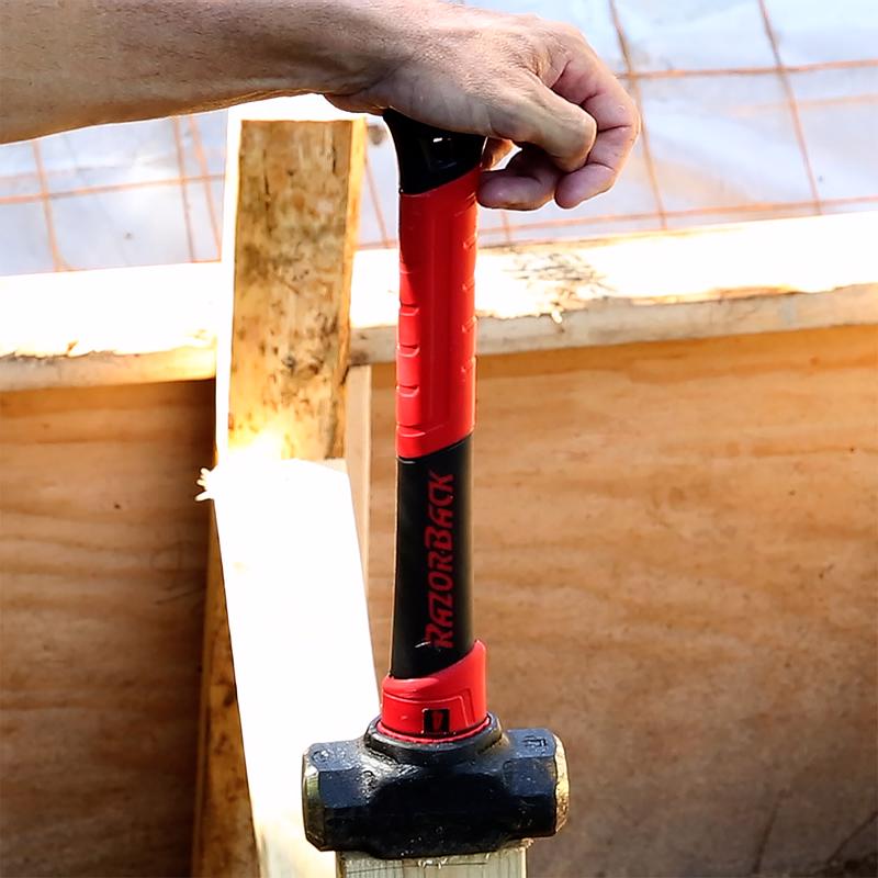 Razor-Back 4 lb Steel Sledge Hammer 15 in. Fiberglass Handle, Pack of 4