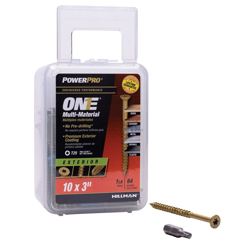 XBX-FH ONE SCR EXT 10X3 1LB BO