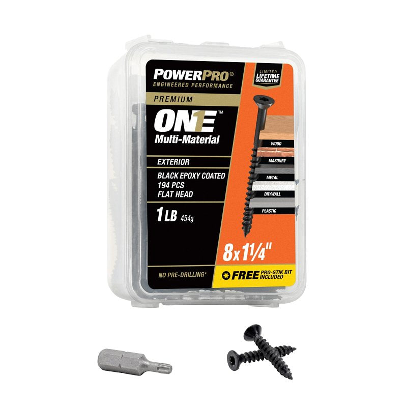 XBX-BLACK EXT ONE SCREW FLAT 8