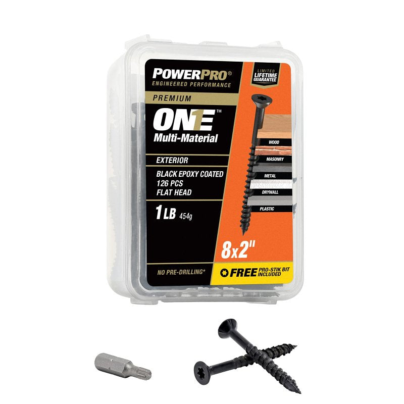 XBX-BLACK EXT ONE SCREW FLAT 8