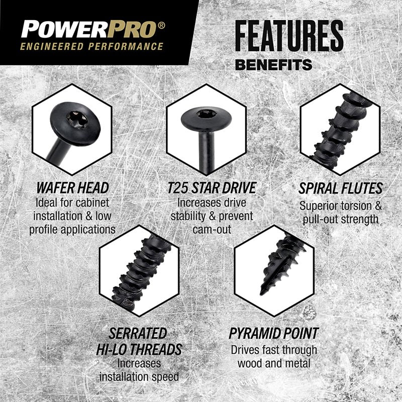 XBX-BLACK EXT ONE SCREW WAFER