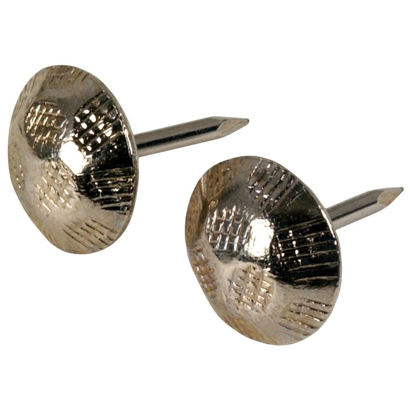 Hillman 122688 Furniture Nail, Nickel, Hammered Head, Pack of 6
