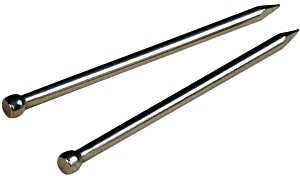 Hillman 122502 Wire Nail, 5/8 in L, Steel, Bright, Brad Head, Thin Shank, 2 oz, Pack of 6