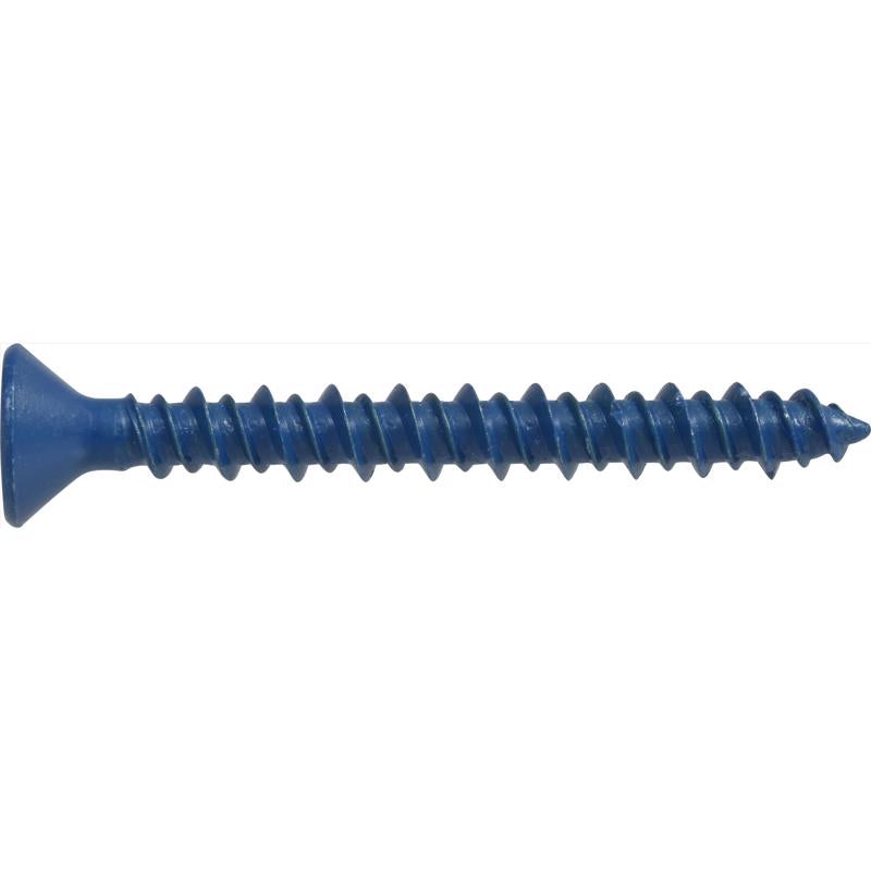 HILLMAN Tapper 3/16 in. D X 1.75 in. L Steel Flat Head Concrete Screw Anchor 100 pk