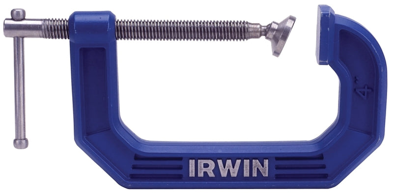 Irwin 225101ZR C-Clamp, 900 lb Clamping, 1 in Max Opening Size, 1-3/16 in D Throat