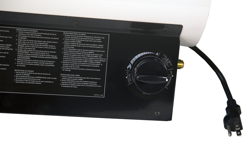 Reddy Heater Forced Air Heater, 100 lb Fuel Tank, Propane, 70K-125K Btu, Variable, 99 % Efficiency