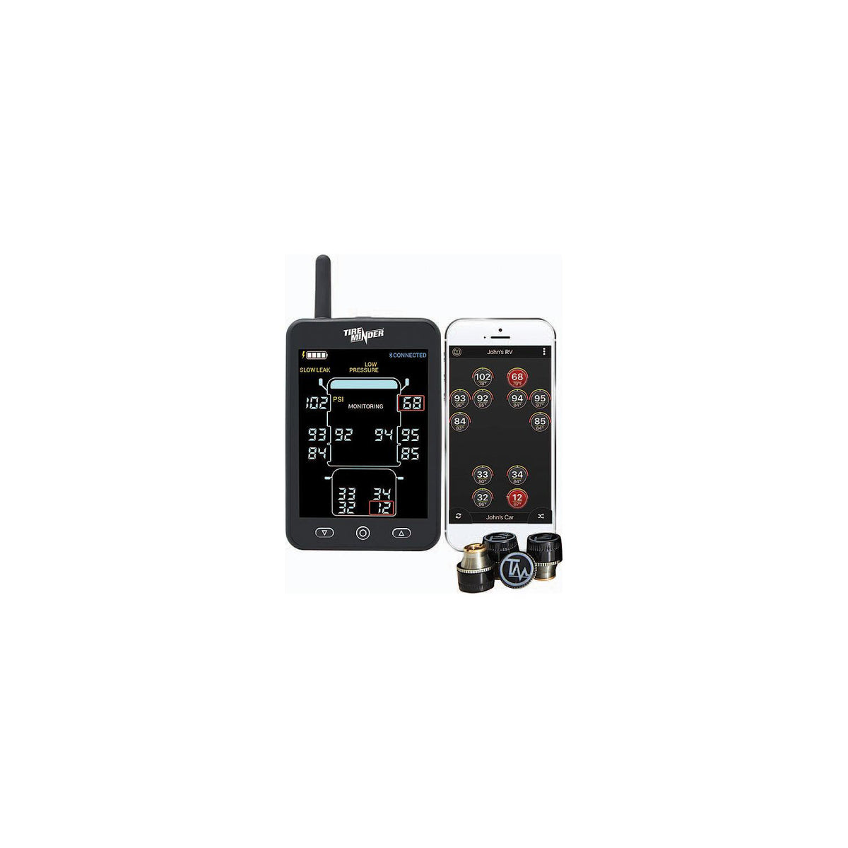 Minder TM22129 Tireminder A1As Tire Pressure Monitoring System w/4 Standard Transmitters